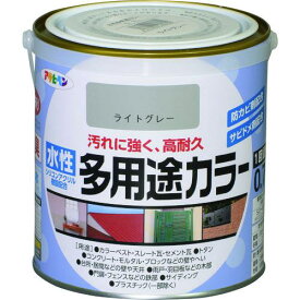 ■アサヒペン 水性多用途カラー0.7L ライトグレー《6缶入》〔品番:460899〕【1283251×6:0】[送料別途見積り][店頭受取不可]