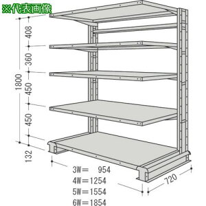 ��NF �X�`�[�����y���ʃ{���g���X�I �L�����`���b�N�P��1�A �Ԍ�1854×���s720×����1800mm 5�i�k�i��:CR66LS5�l�y1363375:0�z[�����ʓr���ς�][�@�l�E���Ə�����][�O����][�X�����s��]