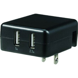 ■ELPA USB-ACアダプター2.1A〔品番:USBAC100〕【1680674:0】[店頭受取不可]