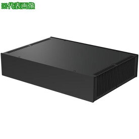 ■タカチ 縦型ヒートシンク式アルミサッシケース ブラック〔品番:HY703323BB〕【1960699:0】[法人・事業所限定][外直送元][店頭受取不可]