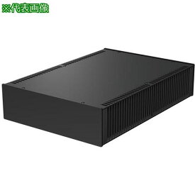 ■タカチ 縦型ヒートシンク式アルミサッシケース ブラック〔品番:HY702333BB〕【1965307:0】[法人・事業所限定][外直送元][店頭受取不可]