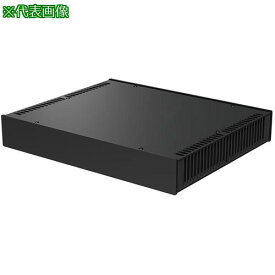 ■タカチ 縦型ヒートシンク式アルミサッシケース ブラック〔品番:HY442823BB〕【1965351:0】[法人・事業所限定][外直送元][店頭受取不可]