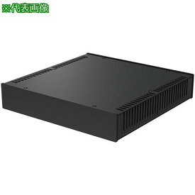 ■タカチ 縦型ヒートシンク式アルミサッシケース ブラック〔品番:HY442323BB〕【1965367:0】[法人・事業所限定][外直送元][店頭受取不可]