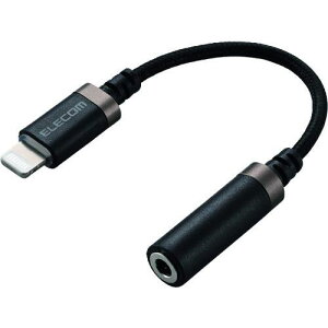 ��ELECOM Lightning-���a3.5mm�X�e���I�~�j�W���b�N�ϊ��P�[�u��(���ϋv)�k�i��:MPAL35S01BK�l�y2007463:0�z[�X�����s��]
