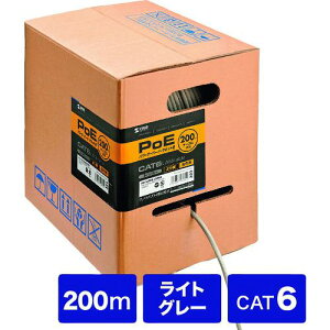 ��SANWA POE�J�e�S��6LAN�P�[�u���̂�200m�k�i��:KBT6POECB200�l�y2015011:0�z[�@�l�E���Ə�����][�O������][�X�����s��]