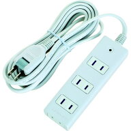 ■TRUSCO 電源タップ 2P4個口 10M マグネット付〔品番:TOT2410〕【2076254:0】[店頭受取不可]