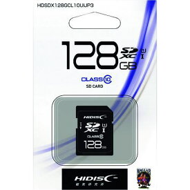 ■ハイディスク SD128GB〔品番:HDSDX128GCL10UIJP3〕【2080131:0】[店頭受取不可]