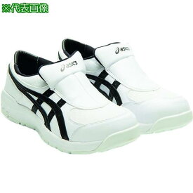 ■ASICS ウィンジョブCP211 SLIPーОN ホワイト×ブラック 25.5CM〔品番:1273A031.10025.5〕【2178576:0】[店頭受取不可]