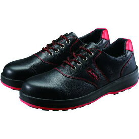 ■シモン 安全靴 短靴 SL11-R黒/赤 25.5cm〔品番:SL11R25.5〕【3246574:0】[店頭受取不可]