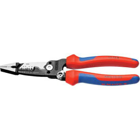 ■KNIPEX 電気技師用多機能ペンチ〔品番:13728〕【3371079:0】[店頭受取不可]