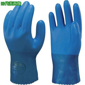 ■SHOWA 塩化ビニール手袋 まとめ買い 簡易包装耐油ビニロ-ブ1Pk(袋)=10双入 ブルー LLサイズ〔品番:NO650LL10P〕【3563324:0】[店頭受取不可]