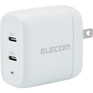 ELECOM AC[d USB[d USB PDΉ v40W USB-C2|[g zCgki:MPAACCP25WHly3687137:0z[Xs]