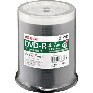 BUFFALO wfBA DVD-R PCf[^p 4.7GB @l`l 100+5ki:RODR47D105PWZly3822050:0z[Xs]