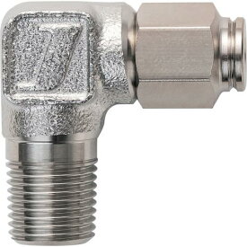 ■潤工社 ステンレス継手 エルボ(インチ系列) 6.35×4.57mm PT3/8〔品番:L14PT38SUS〕【3832141:0】[店頭受取不可]