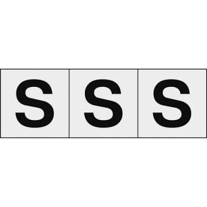 ���y�݌Ɍ���zTRUSCO �A���t�@�x�b�g�X�e�b�J�[ 30×30 �uS�v �����n/������ 3�����k�i��:TSN30STM�l�y4388712:0�z[�X�����s��]