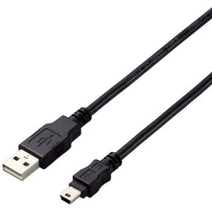 ��ELECOM USB2.0�P�[�u�� A-miniB�^�C�v �d�l�Œ� 3m �u���b�N�k�i��:U2CAM30BKID�l�y4413932:0�z[�X�����s��]
