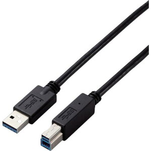 ��ELECOM USB3.0�P�[�u�� A-B�^�C�v �d�l�Œ� 2m �u���b�N�k�i��:USB3AB20BKID�l�y4413980:0�z[�X�����s��]