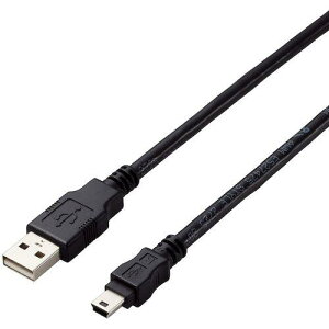 ��ELECOM USB2.0�P�[�u�� A-miniB�^�C�v �d�l�Œ� 5m �u���b�N�k�i��:U2CAM50BKID�l�y4413986:0�z[�X�����s��]