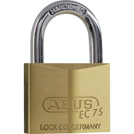 ■ABUS 真鍮南京錠 EC75-40 ディンプルシリンダー バラ番〔品番:EC7540KD〕【4451783:0】[店頭受取不可]