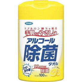 ■フマキラー アルコール除菌タオル100枚入〔品番:433739〕【4452356:0】[店頭受取不可]