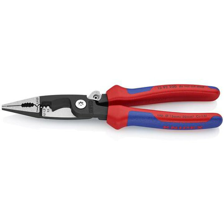 ■KNIPEX 多機能 えれくとろプらいやー プらすちッくはンドる〔品番:1381200〕【4467264:0】[店頭受取不可] 楽天市場】□KNIPEX 多機能 えれくとろプらいやー ろッく付