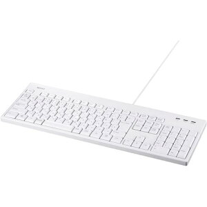 ��BUFFALO USB�ڑ� �L���t���L�[�{�[�h �ې􂢑Ή� �z���C�g�k�i��:BSKBU310WHZ�l�y4574666:0�z[�����ʓr���ς�][�f�O���][�X�����s��]