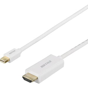 BUFFALO miniDP-HDMI ϊP[u 1m zCgki:BMDPHD10WHly4577770:0z[ʓrς][fO][Xs]