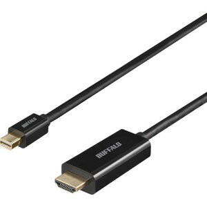 BUFFALO miniDP-HDMI ϊP[u 1m ubNki:BMDPHD10BKly4577812:0z[ʓrς][fO][Xs]