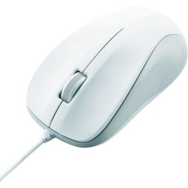 ■エレコム USB光学式マウス(Mサイズ)ホワイト〔品番:MK6URWHRS〕【4950381:0】[店頭受取不可]