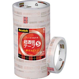 ■3M スコッチ 超透明テープS 18mmX35m 10巻入シュリンクパック〔品番:BK18N〕【4955749:0】[店頭受取不可]