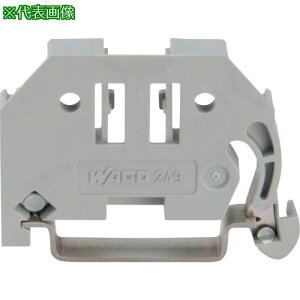 ��WAGO DIN���[���p �����^�b�`�G���h�X�g�b�v 6mm���k�i��:249116TPK�l�y5024695:0�z[�X�����s��]