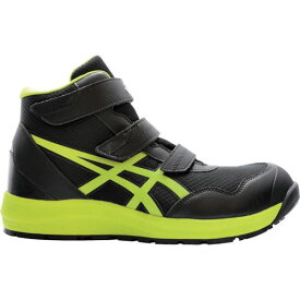 ■ASICS ウィンジョブCP216 ブラックXネオンライム 25.0cm〔品番:1273A076.00125.0〕【5211265:0】[店頭受取不可]