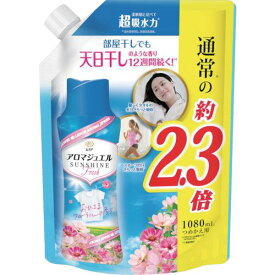 ■【在庫限り】P&G レノア アロマジュエル 香り付け専用ビーズ おひさまフローラル 詰め替え 特大 1080ml〔品番:408043〕【5376888:0】[店頭受取不可]