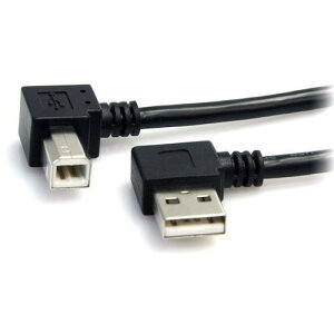 ��StarTech USB 2.0�P�[�u��/91cm/Type-A - Type-B/L�^�E���R�l�N�^/480Mbps/�I�X-�I�X/�u���b�N�k�i��:USB2HAB2RA3�l�y5388145:0�z[�X�����s��]
