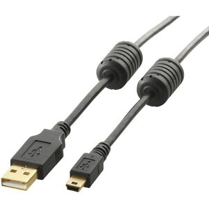 ��ELECOM EURoHS�w�ߏ���USB2.0�P�[�u��1.0m�u���b�N�k�i��:U2CMF10BK�l�y5411301:0�z[�X�����s��]