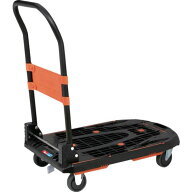 ■【在庫限り】TRUSCO 樹脂台車 カルティオ(新型) 780X490 折畳 ブラック 樹脂ストッパー付〔品番:MPK780…