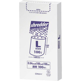 ■オルディ ポリバッグシュレッダー用ゴミ袋BOX L 0.04mm 透明 〔品番:PBSNL〕【5628816:0】[店頭受取不可]