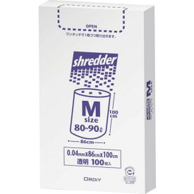 ■オルディ ポリバッグシュレッダー用ゴミ袋BOX M 0.04mm 透明〔品番:PBSNM〕【5628862:0】[店頭受取不可]