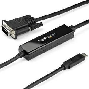 StarTech fBXvCϊP[u/USB-C - VGA/1m/1920x1200 1080p/ubN/rfIRo[^[ki:CDP2VGAMM1MBly5723262:0z[@lEƏ][][Xs]