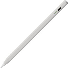 ■ナカバヤシ iPad専用充電式タッチペン ライトグレー 〔品番:TPEN001GY〕【5939415:0】[店頭受取不可]