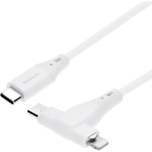 ��Owltech USB�P�[�u�� ���_�炩�ŗ��܂�ɂ��� 2in1�P�[�u�� 1m �z���C�g�k�i��:OWLCBSCLC10WH�l�y6458178:0�z[�����ʓr���ς�][�f�O���][�X�����s��]