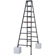 ■ハセガワ 伸縮脚立(ブラックレーベル)RYZB-27a(10914)〔品番:RYZB27A〕【6789641:0】[店頭受取不可]