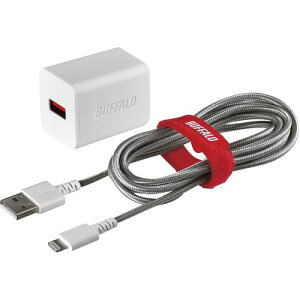 ��BUFFALO 2.4A-AC Lightning�t�� 1.5m �z���C�g�k�i��:BSMPA2404LC1WH�l�y6840413:0�z[�����ʓr���ς�][�f�O���][�X�����s��]