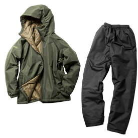 ■Makku TEGARU防水防寒スーツ カーキ×ブラック L〔品番:AS31602J〕【6869666:0】[送料別途見積り][掲外取寄][店頭受取不可]