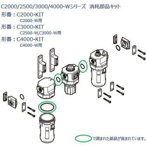 ��CKD C2000�V���[�Y�p ���Օ��i�L�b�g�k�i��:C2000KIT�l�y6883398:0�z[�����ʓr���ς�][�f�O���][�X�����s��]
