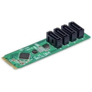 StarTech M.2 SATAA_v^[J[h/M.2 NVMe - 4x SATA HDD/SSD/eOS/SATAg ݗpki:4PSATAM2ADAPTERly6971398:0z[@lEƏ][O][Xs]