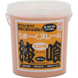 ■日本プラスター 建築・内装用壁材 漆喰うま~くヌレール ピンク 5kg〔品番:12UN11〕【7044786:0】[店頭受取不可]