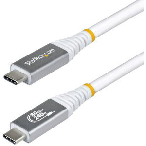 ��StarTech USB4�P�[�u��/50cm/80Gbps/240W PD/8K 120Hz/�����[�d �f�[�^�]��/USB Type-C�k�i��:CC50CM80GUSB4CABLEW�l�y7159419:0�z[�����ʓr���ς�][�f�O���][�X�����s��]