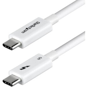 ��StarTech Thunderbolt 5�P�[�u��/1m/8K60Hz/240W PD/�F�ؕi/USB-C�݊�/�z���C�g/�}���[�d�k�i��:TBLT5MM1M240WWH�l�y7159434:0�z[�����ʓr���ς�][�f�O���][�X�����s��]