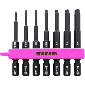 ��ENGINEER �h���C�o�[�r�b�g �w�b�N�X�~�h���Z�b�g PINK&BLACK 7�{�g �Z�p���Ε�0.89-5mm�k�i��:DH401P�l�y7238307:0�z[�����ʓr���ς�][�f�O���][�X�����s��]